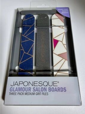 Japonesque Glamour Salon Boards - Blue, Gray, White/Gold Trio